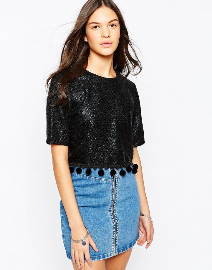 Sister Jane Black Ice Top - Black