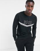 Boss Bodywear Logo Sweatshirt In Black