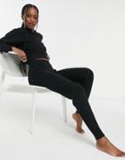 Asos Design Mix & Match Lounge Premium Knitted Sweatpants In Black