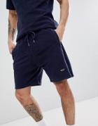 Nicce London Shorts In Towelling - Navy