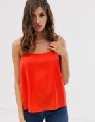 Asos Design Eco Scoop Neck Cami-red