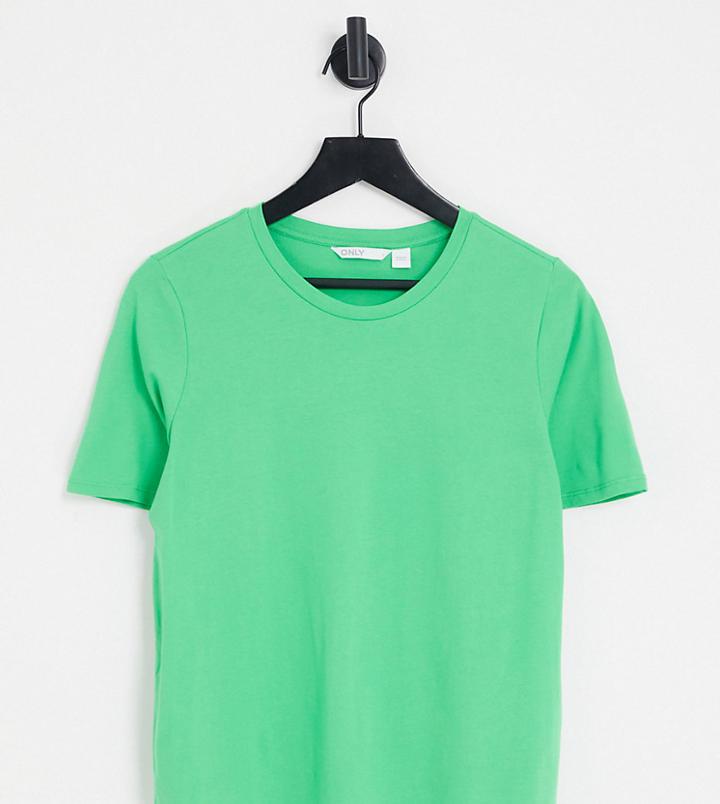 Only Exclusive Crew Neck T-shirt In Green