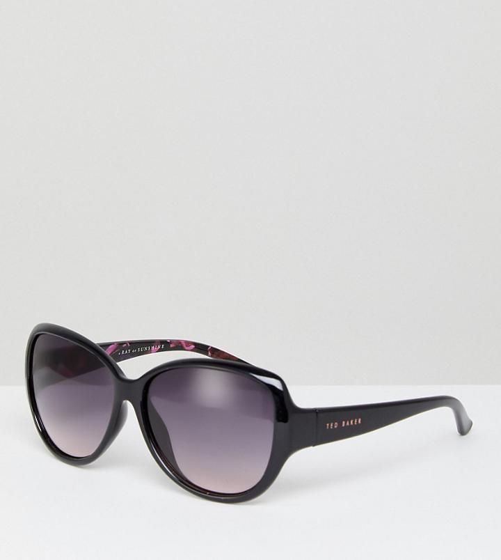 Ted Baker Tb1394 011 Shay Oversized Sunglasses In Black - Black