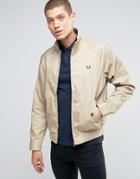 Fred Perry Harrington Jacket In Twill - Beige