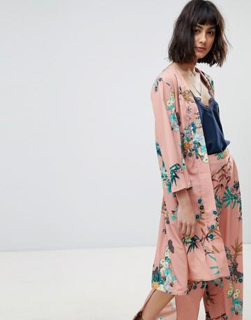 Rd & Koko Kimono Printed Lightweight Jacket - Multi
