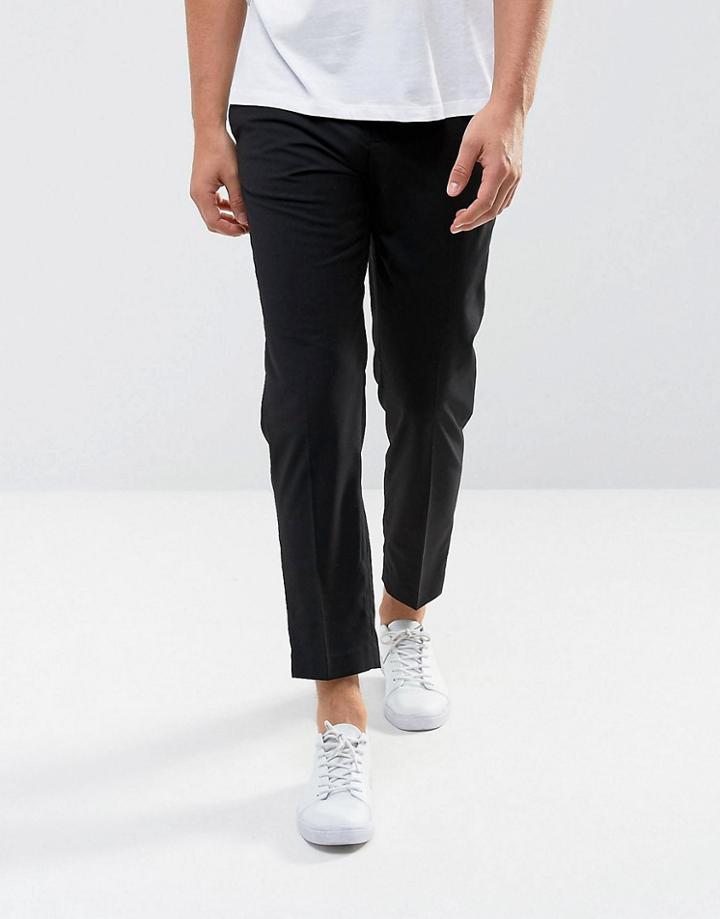 Mango Man Smart Pant In Black - Black