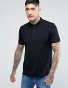 Hugo By Hugo Boss Daymont Slim Fit Stretch Reverse Logo Tipped Polo Shirt - Black