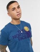 The North Face Patches T-shirt In Blue-blues