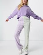 Fiorucci Slim Fit Joggers In Color Block-multi