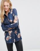 Y.a.s Smuge Floral Print Shirt - Edgecliff Aop