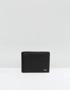 Armani Jeans Embossed Wallet In Black - Black