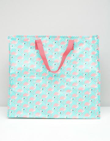 Sass & Belle Flamingo Storage Bag - Multi