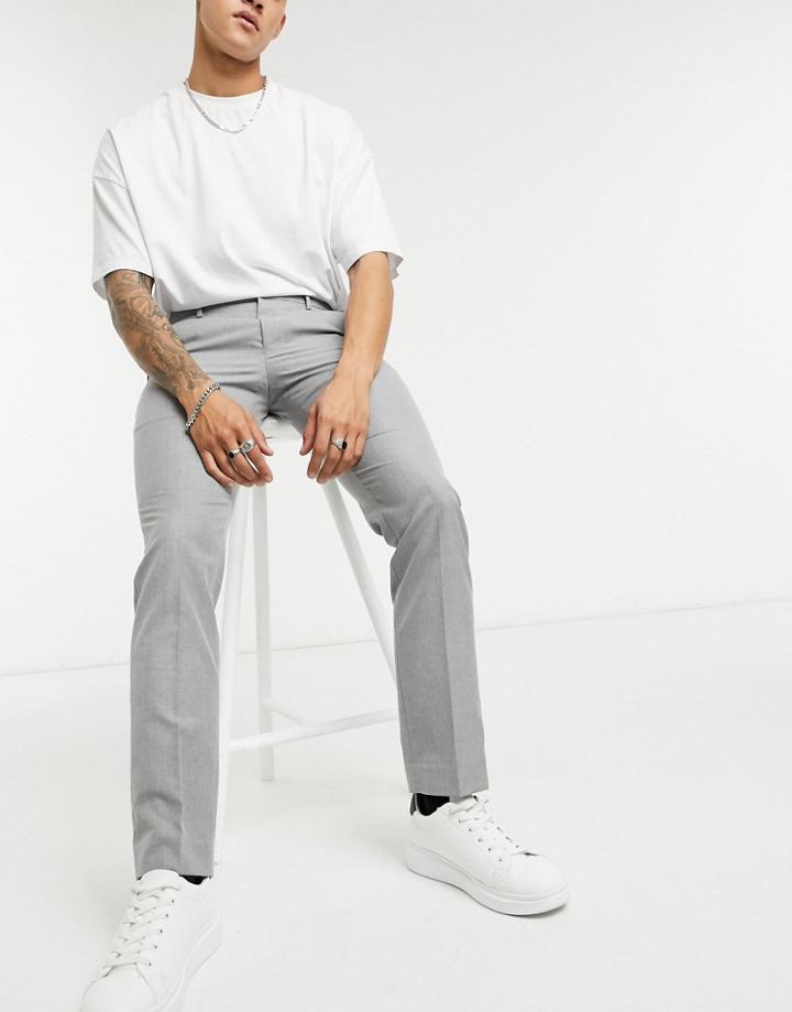 French Connection Smart Pants In Skinny Fit-grey