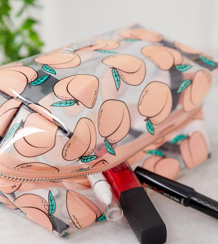 Skinnydip Peachy Makeup Bag - Orange