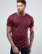 Nicce London T-shirt In Burgundy Lux - Red