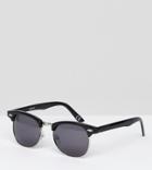 Asos Polarised Classic Retro Sunglasses - Black