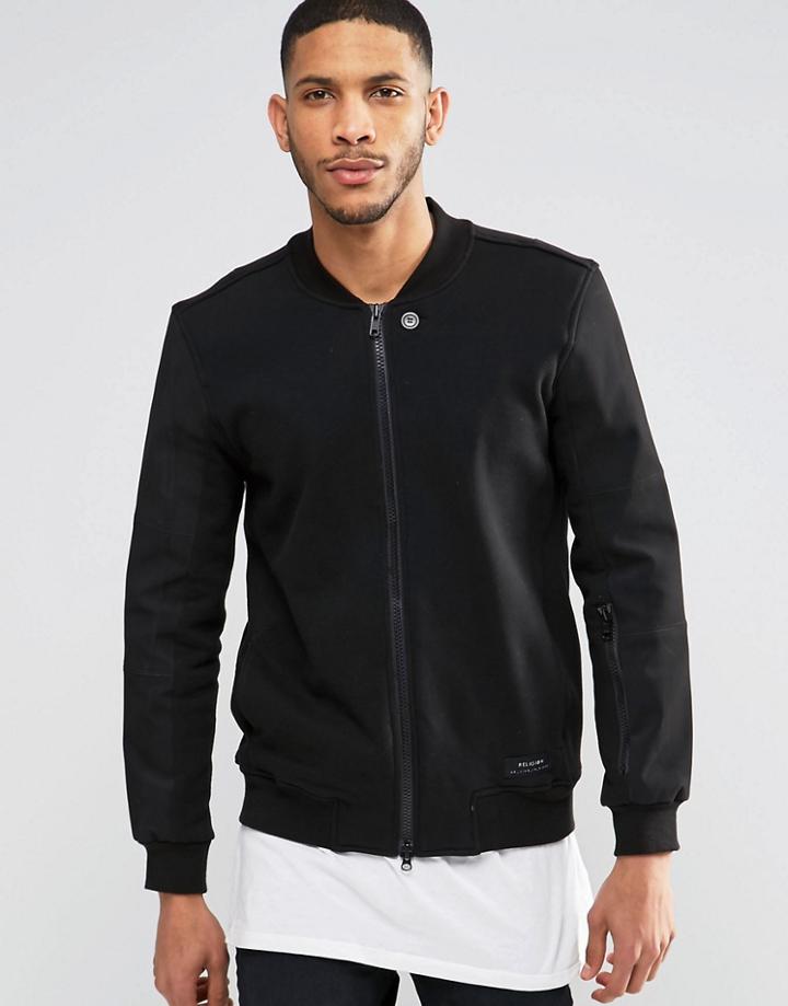 Religion Fleeceback Seat Jacket - Black