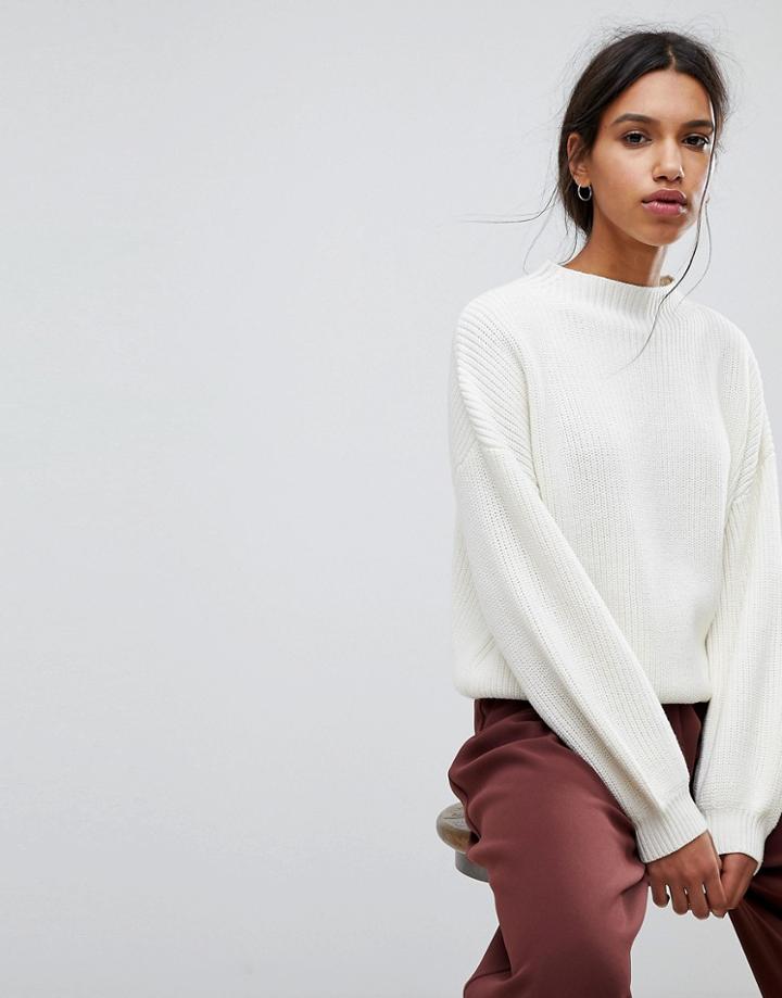 Selected Femme Knitted Sweater - White