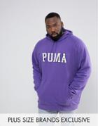 Puma Plus Skate Hoodie With Large Logo In Purple Exclusive To Asos 57659001 - Purple