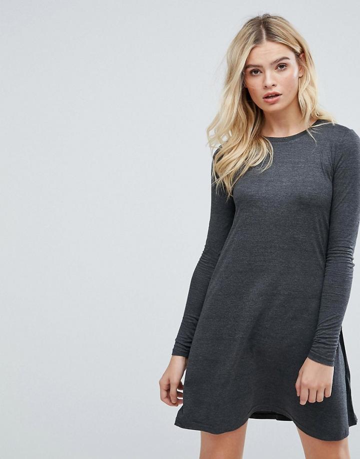 Brave Soul Fresa Swing Dress - Gray