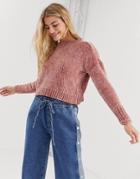 Only Dicte Chenille Soft Sweater - Pink