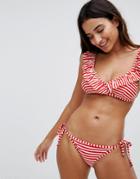 Y.a.s Tie Stripe Bikini Bottoms-multi