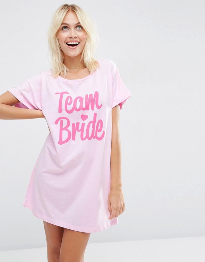 Asos Bridal Bridal Team Sleep Tee - Multi