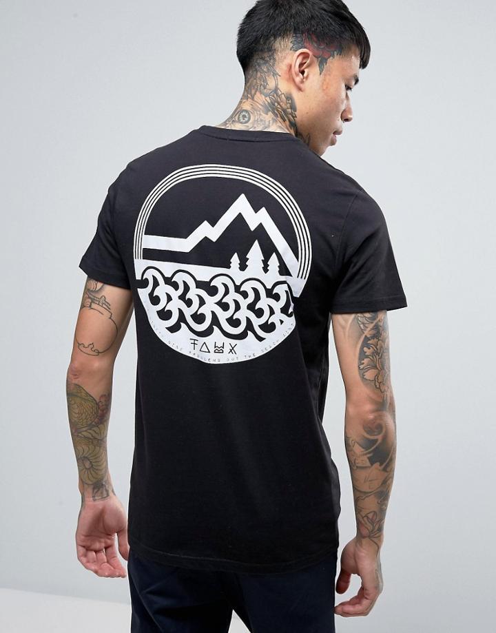 Friend Or Faux Sealand Back Print T-shirt - Black