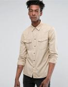 Nudie Jeans Co Jonis Long Sleeve Button Pocket Shirt - Green