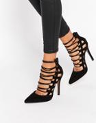 Truffle Collection Skye Ghillie Heeled Shoes - Black