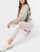 New Balance Stacked Logo Sweatpants In Pink