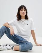 Adidas Originals Mini Logo T-shirt In White - White