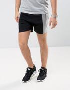 Asos Jersey Shorts With Contrast Side Panel - Black