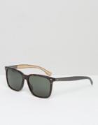 Boss By Hugo Boss Square Sunglasses In Tort - Brown