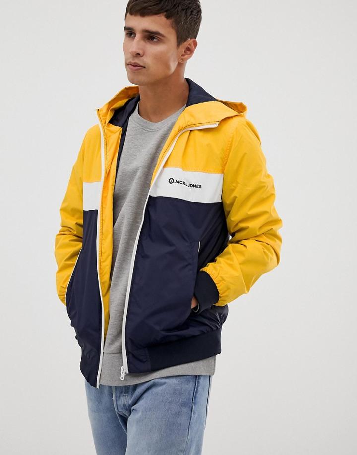 Jack & Jones Core Hooded Lightweight Jacket - Navy