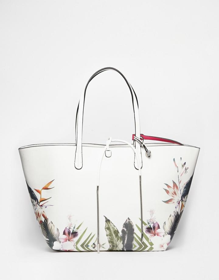 Fiorelli Savannah Tropical Floral Tote With Detachable Organiser - Tropical