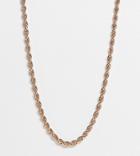 Asos Design Curve Necklace In Rope Chain In Gold Tone