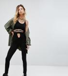 Sacred Hawk Wrap Around Leggings Co-ord - Black