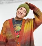 Reclaimed Vintage Inspired Knitted Ombre Space Dye Cardigan-multi