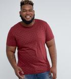 D-struct Plus Geo Print T-shirt With Pocket - Red