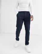 Only & Sons Slim Fit Pants In Blue Check