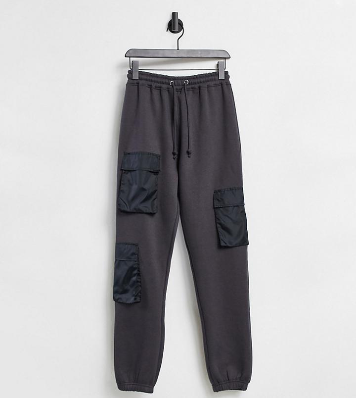 Missguided Coordinating Sweatpants With Pocket Detail In Black