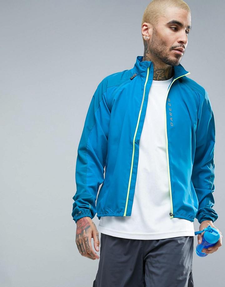 Dare 2b Unveil Running Jacket With Detachable Sleeves - Blue