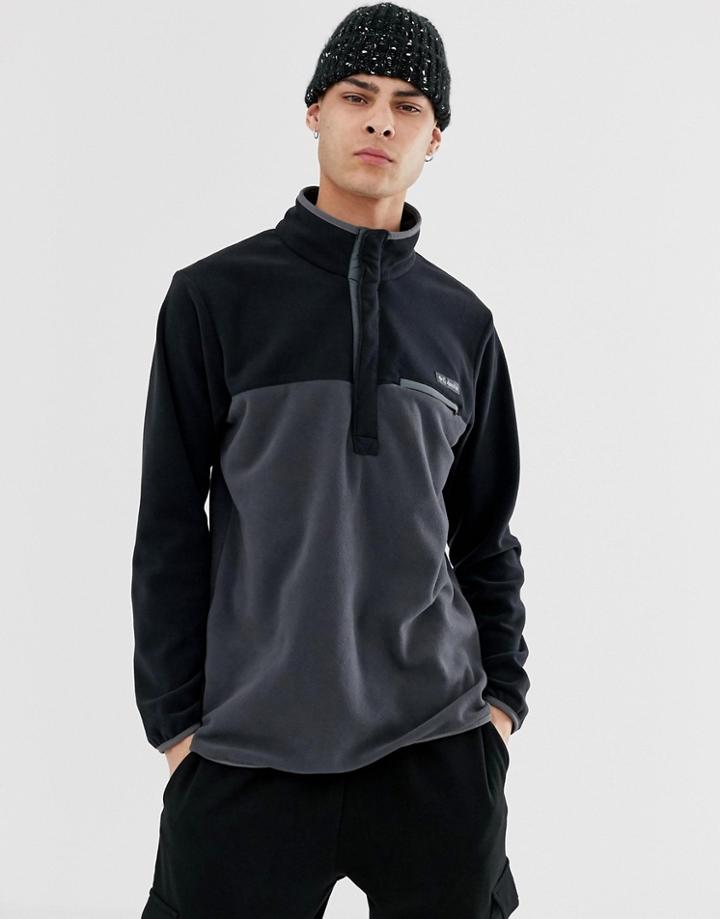 Columbia Mountain Half Zip Fleece In Gray - Gray
