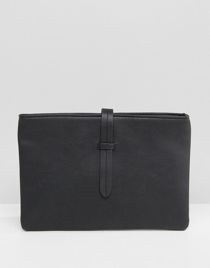 Missguided Minimal Clutch Bag - Black