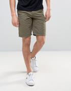 Solid Chino Shorts - Green