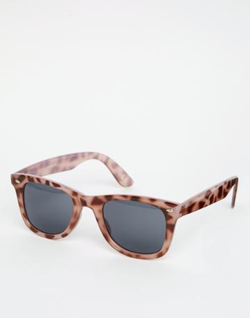 Asos Square Sunglasses In Milky Tort - Milky Tort