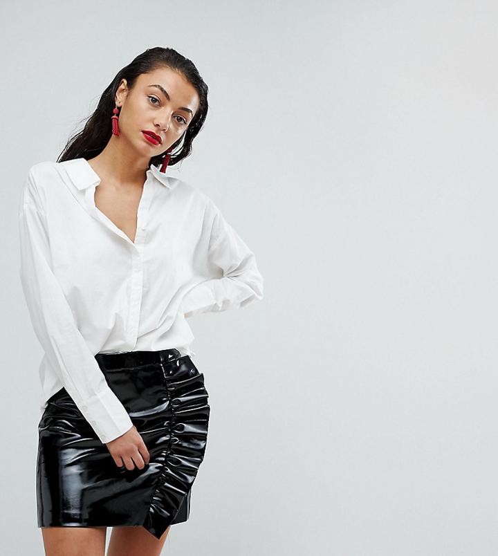 Vero Moda Tall Shirt With Hardware Detail - White