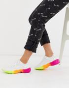 Asos Design Deploy Lace Up Sneakers-white