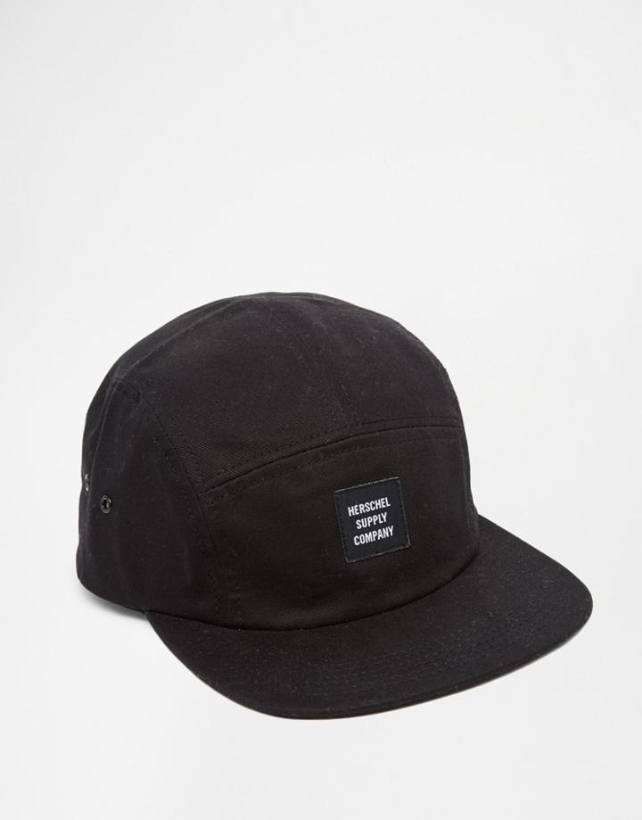 Herschel Supply Co Glendale 5 Panel Cap - Black